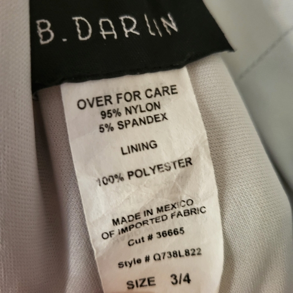 B. Darlin silver sequined v cut front, low cut back, prom/gown. Size 3/4 - Picture 8 of 16